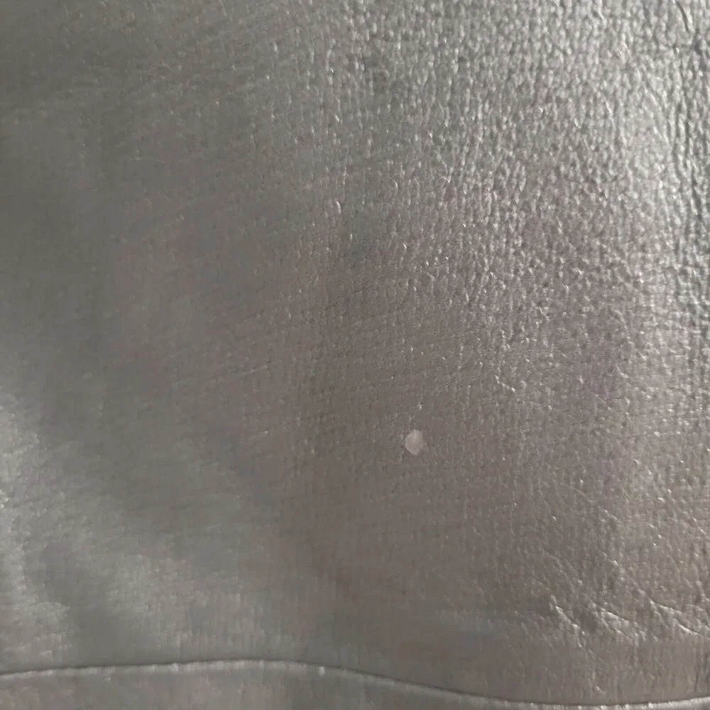 Vintage Forenza Size 16 Leather Pants  Silver Cigarette High Rise Disco - Picture 9 of 11